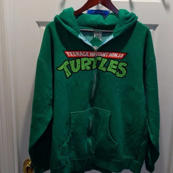 NWT Teenage mutant ninja turtles 2006 Vintage Zip Up Hoodie XL Y2K Casual TMNT - Picture 7 of 7